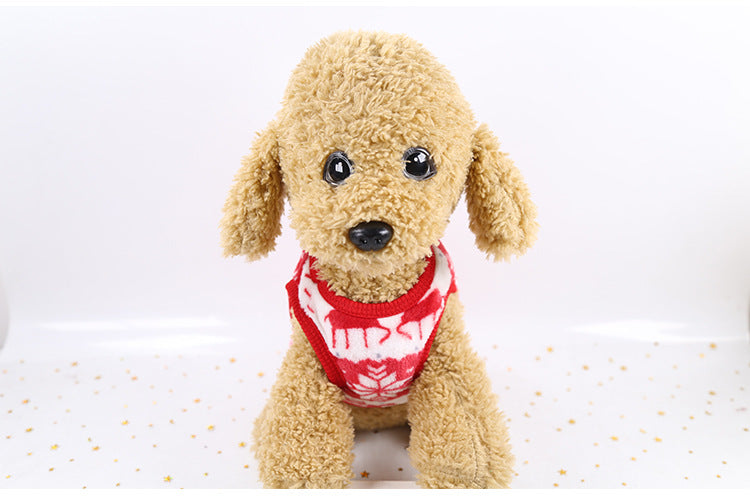 Clearance Four-Legged Clothes Fleece Flannel Christmas Pet Clothes