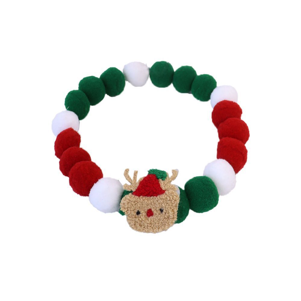 Cat Cute Plush Ball Small Dog Collar Pet Christmas Accessories