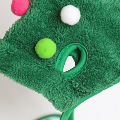 Pet Hat Drool Bib Autumn Winter Clothes Costume Cat Christmas Supplies