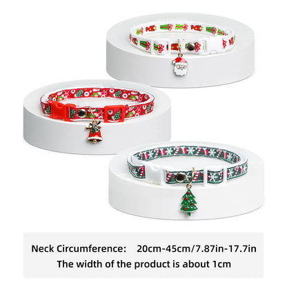 Christmas Pet Collar Cat Cute Christmas Tree Pendant Collar Neck Ring
