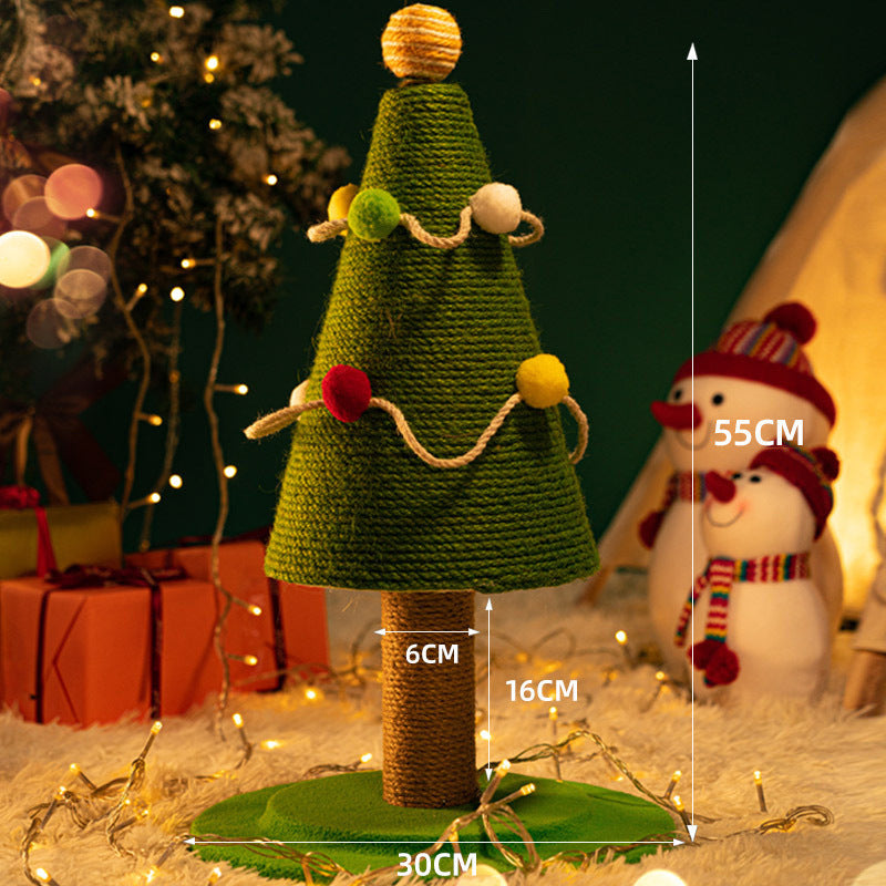 Christmas Tree Wear-Resistant Non-Shedding Pet Climbing Frame Nest