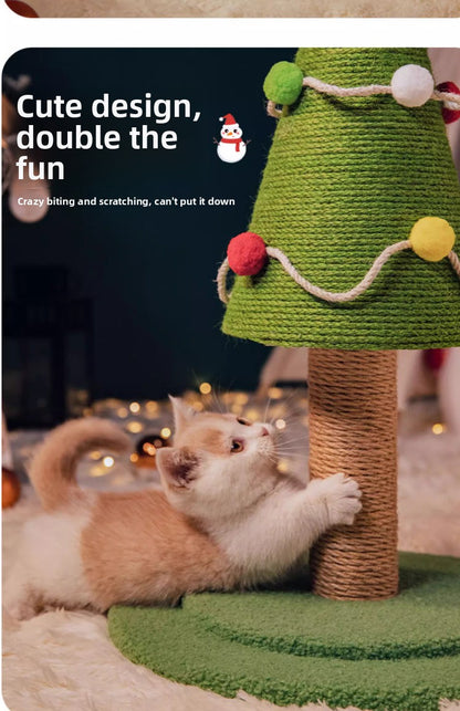 Christmas Tree Wear-Resistant Non-Shedding Pet Climbing Frame Nest