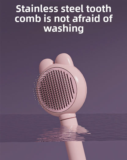 Rabbit Ear Comb Brush Cleaning and Massaging Comb Pet Grooming Tool