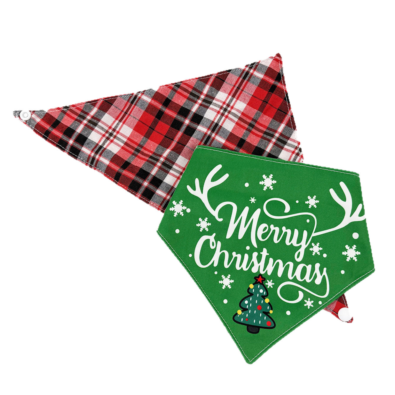 Pet Christmas Cute Scarf Bib Small Medium Large Dogs Holiday