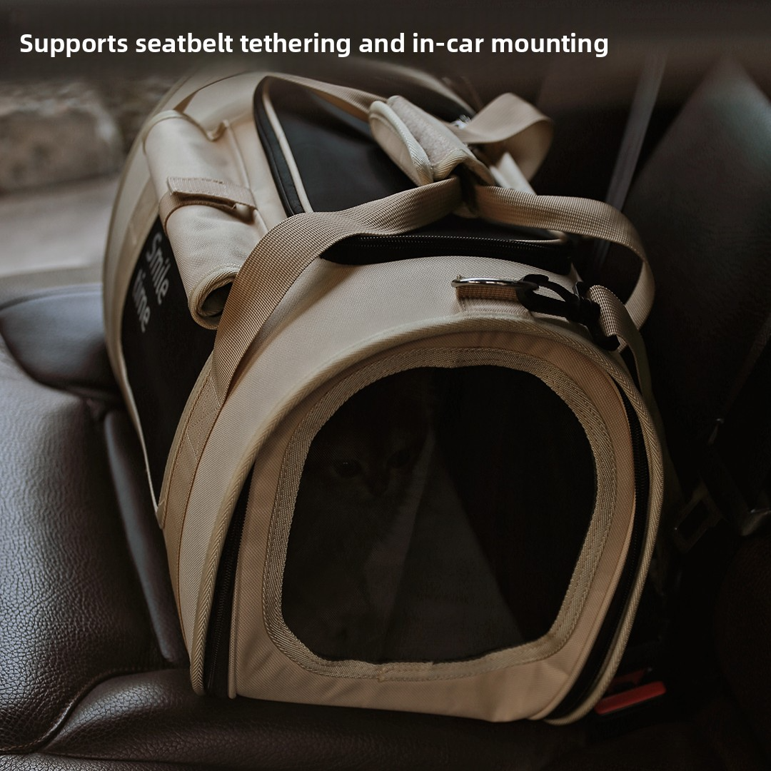 Autumn Letter Pet Carrier Wholesale Breathable Soft-Sided Cat Backpack