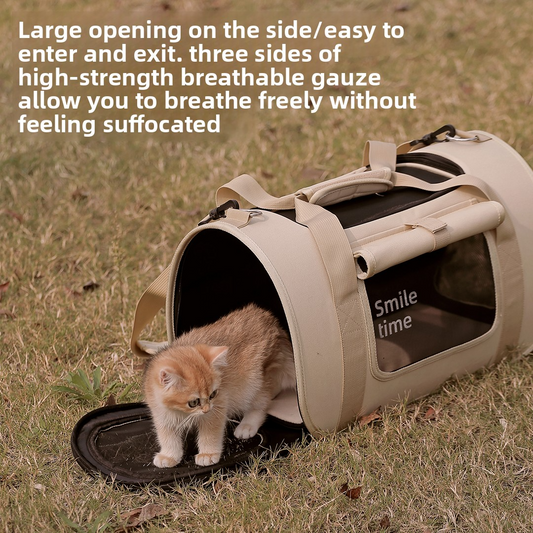 Wholesale Autumn Style Cat Carrier Small - Maillard Color Oxford Pet Travel Bag - Chuda-Global