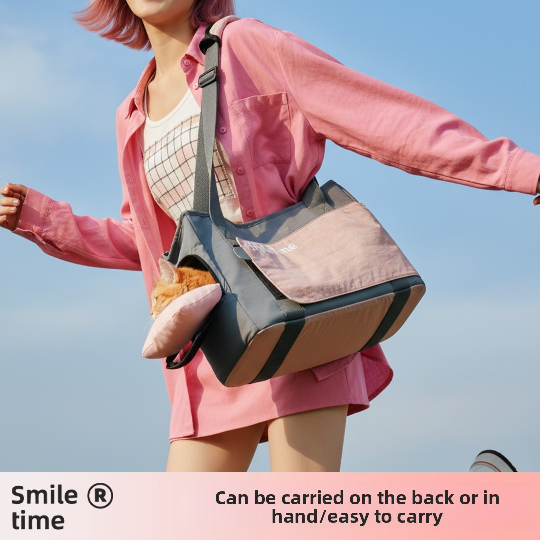 Tongue-Sticking Emoji Cat Backpack Wholesale Lightweight Soft Cat Travel Carrier