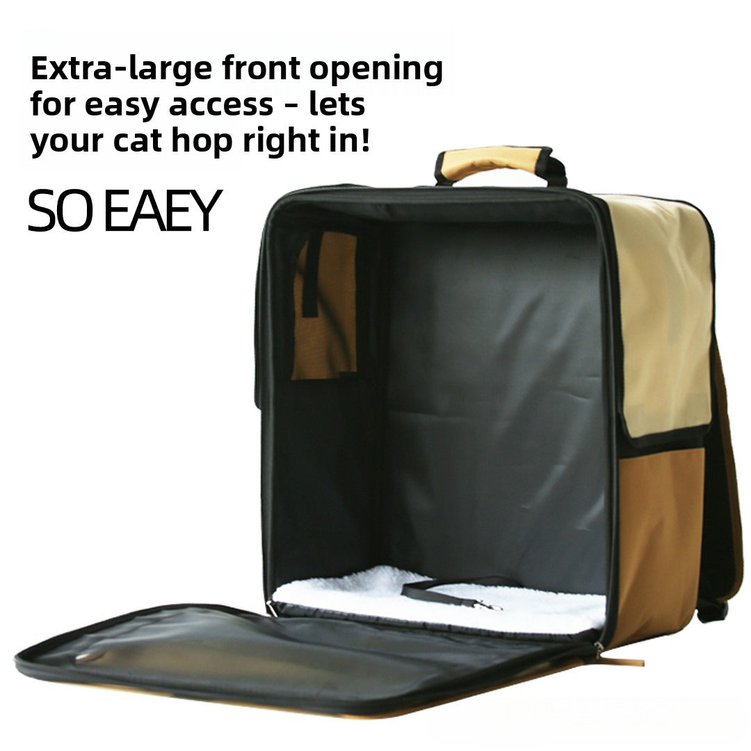 Roll-Up Curtain Cat Backpack Wholesale Soft-Sided Cat Travel Carrier