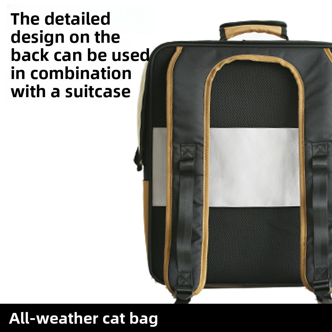 Roll-Up Curtain Cat Backpack Wholesale Soft-Sided Cat Travel Carrier