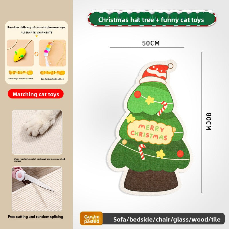Christmas Scratching Pet Pad,Mat  Cute Durable Scratch-Resistant Toy