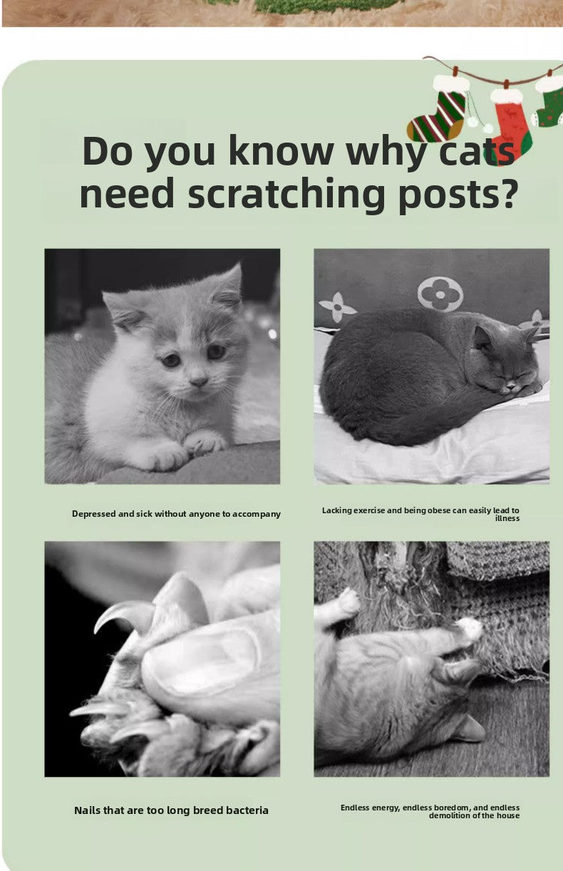 Christmas Tree Wear-Resistant Non-Shedding Pet Climbing Frame Nest