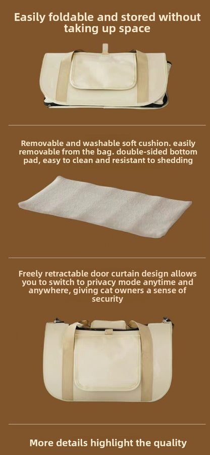 Shangshan Guan SMILE TIME Cat Bag Handheld Crossbody Pet Car Bag