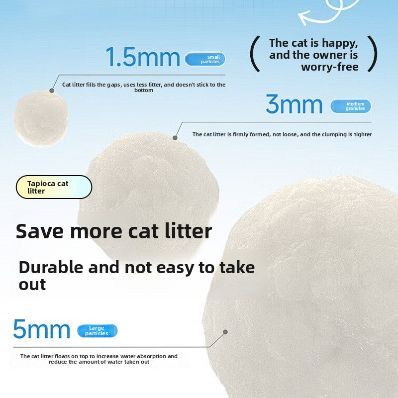 Cat Natural Tapioca Mixed Pet Litter Original Deodorizing