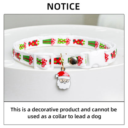 Christmas Pet Collar Cat Cute Christmas Tree Pendant Collar Neck Ring