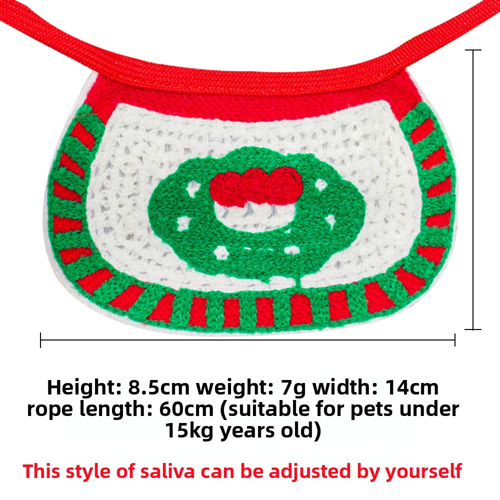 Pet Hat Drool Bib Autumn Winter Clothes Costume Cat Christmas Supplies