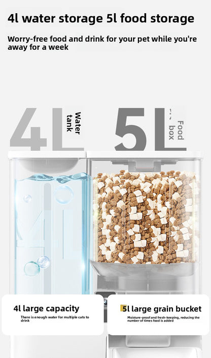 Pet Smart Feeder Food and Water Integrated Machine