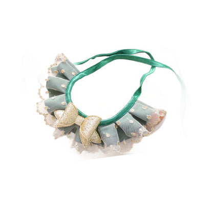 Pet Accessories Christmas Exclusive Tulle Bow Scarf Dog Cat Bib