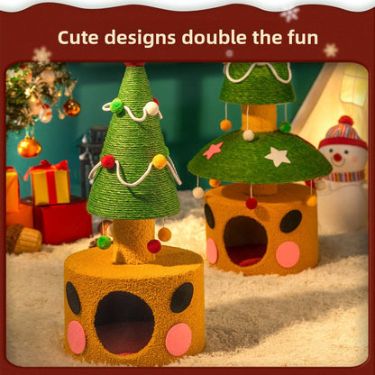 Christmas Tree Wear-Resistant Non-Shedding Pet Climbing Frame Nest