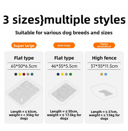 Pet Toilet Oversized Small, Medium and Large High Fence Anti-Splash
