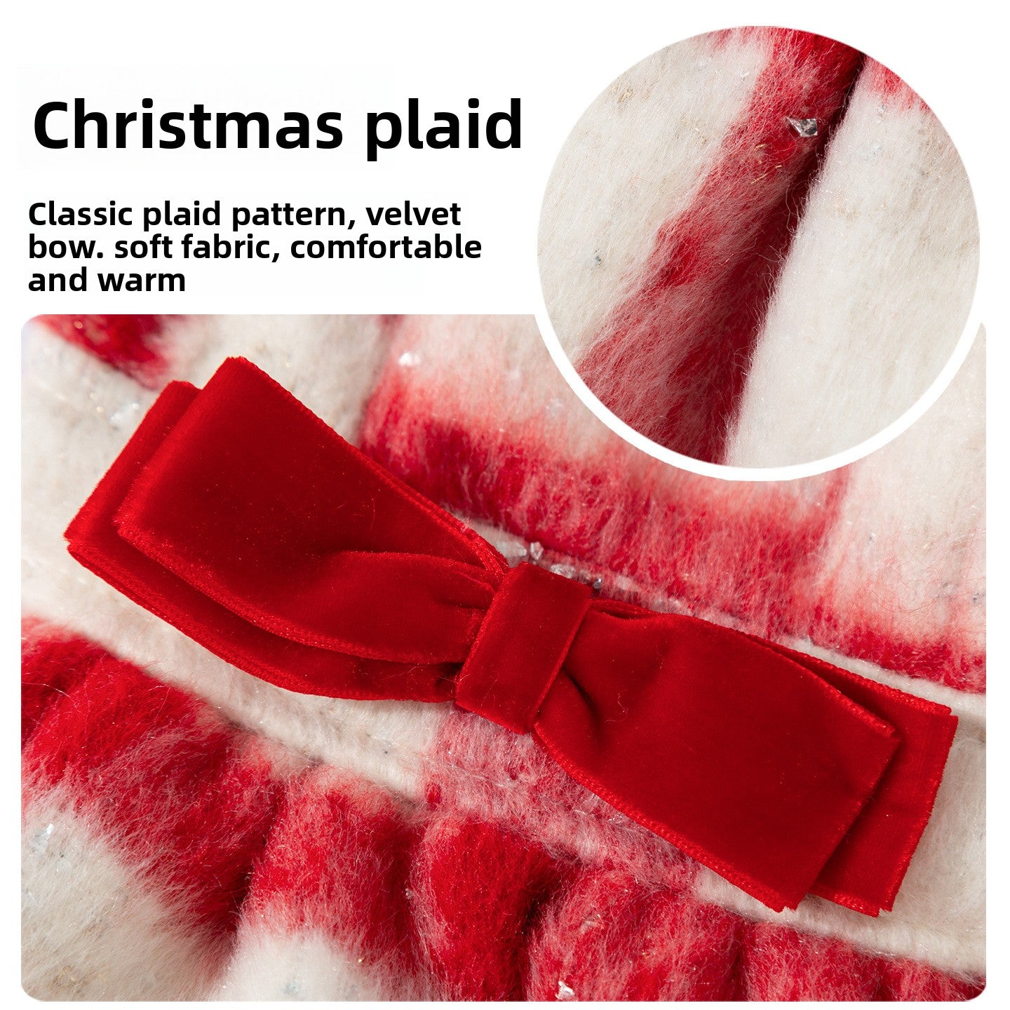 Christmas Sweetheart Cotton Dress Autumn Winter Sweet Pet Clothes