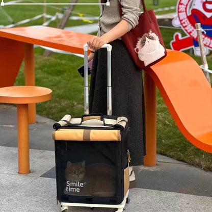 SmileTime Cat Backpack Portable Outdoor Large Capacity Dog Outdoor Bag