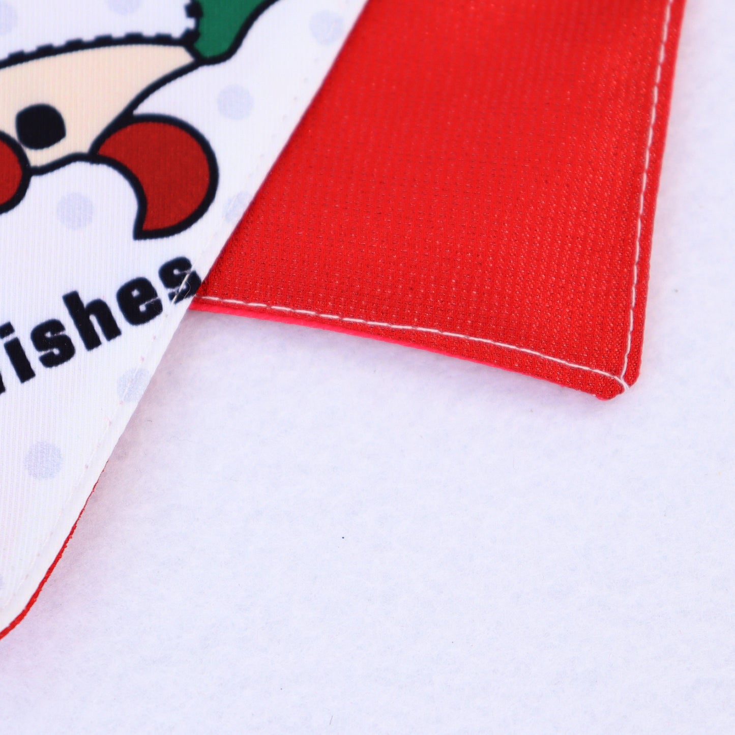 Christmas Pet Adjustable Buckle Drool Towel Print Triangle Towel