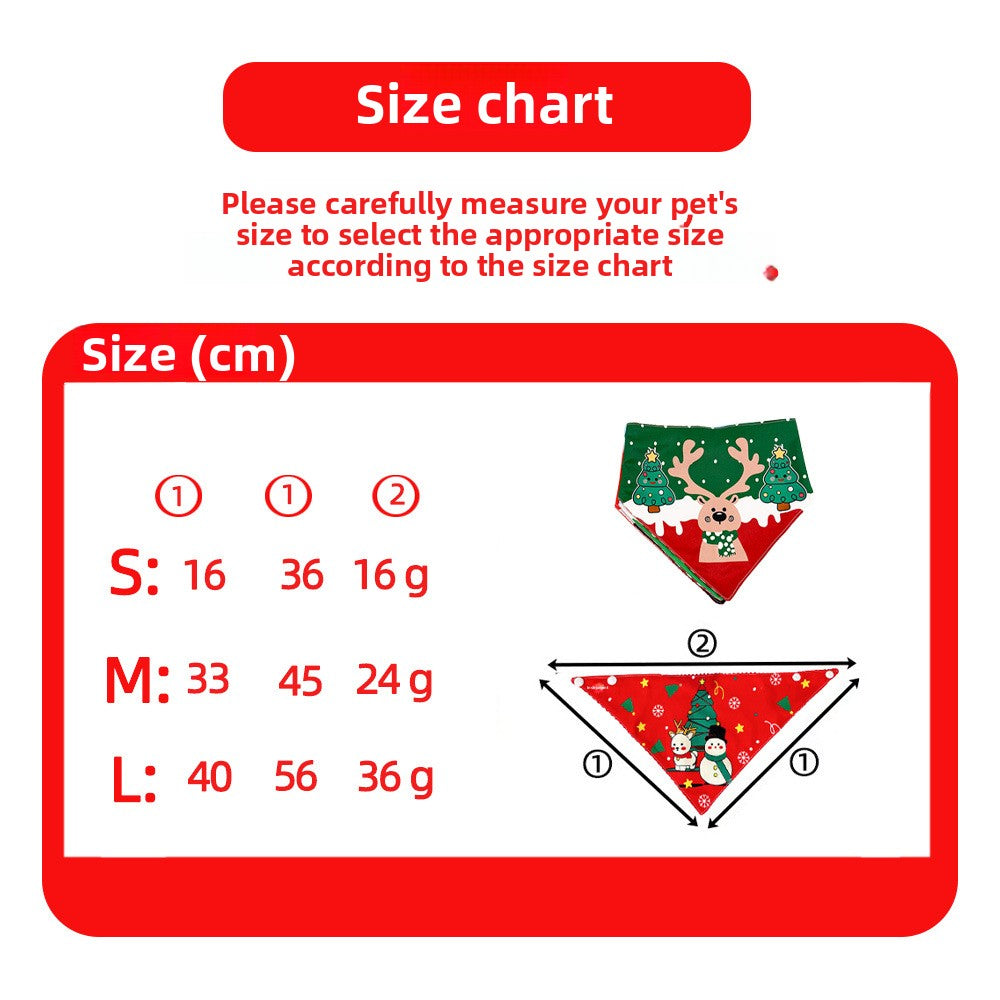 Christmas Pet Bibs Cat Christmas Hat Dog Accessories Pet Photo Costume