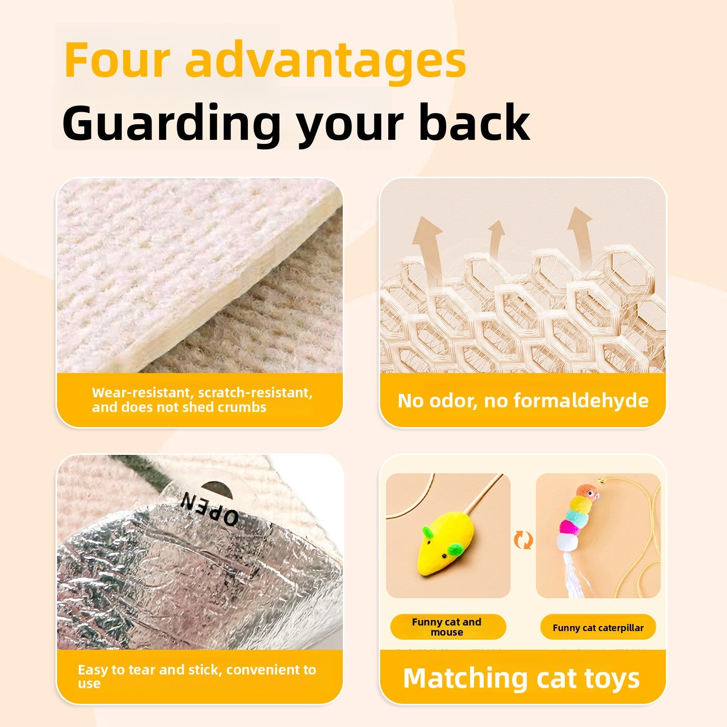 Christmas Scratching Pet Pad,Mat  Cute Durable Scratch-Resistant Toy