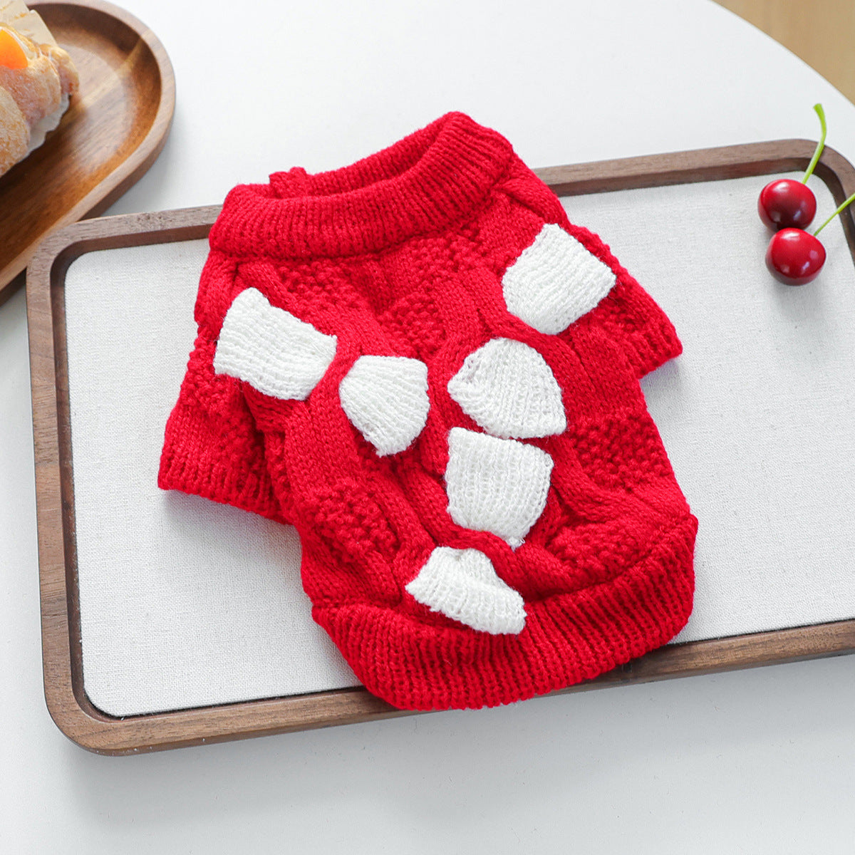 PETCIRCLE Pet Autumn Winter Christmas Knitted Dress Dog Cat Sweater