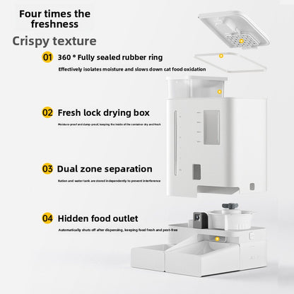 Pet Smart Feeder Food and Water Integrated Machine