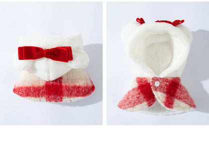 Christmas Sweetheart Cotton Dress Autumn Winter Sweet Pet Clothes
