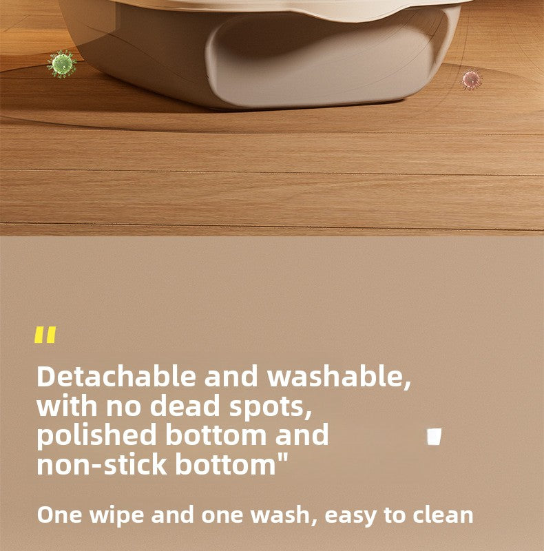 Oversized Fully Enclosed Litter Box Splash Deodorant Pet Toilet