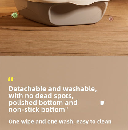 Oversized Fully Enclosed Litter Box Splash Deodorant Pet Toilet