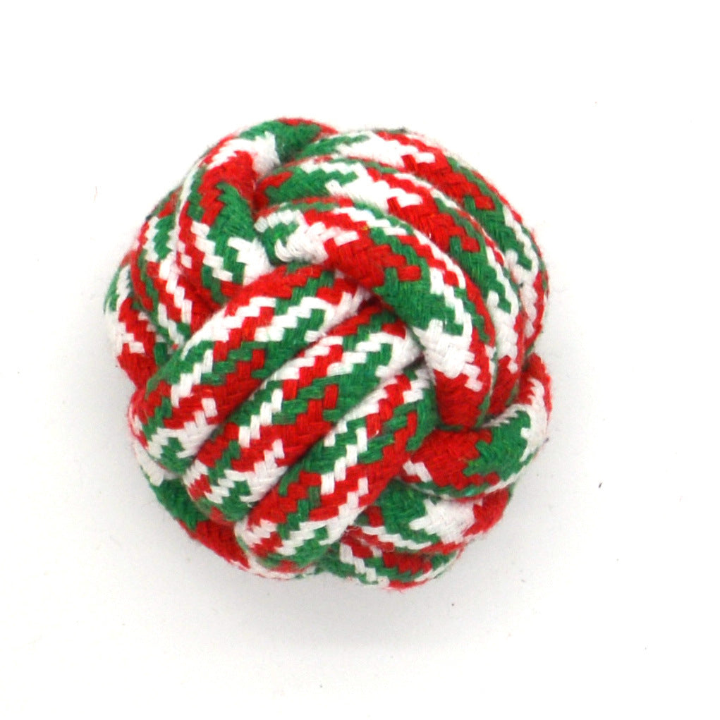 Pet Cotton Rope Toy Combination Set Christmas Rope Knot Toy