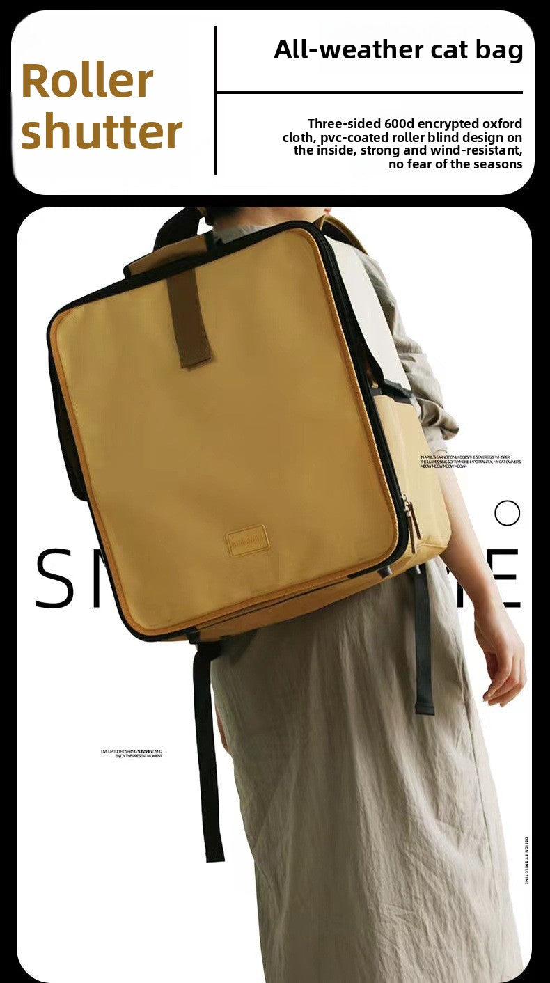 SmileTime Cat Backpack Portable Outdoor Large Capacity Dog Outdoor Bag