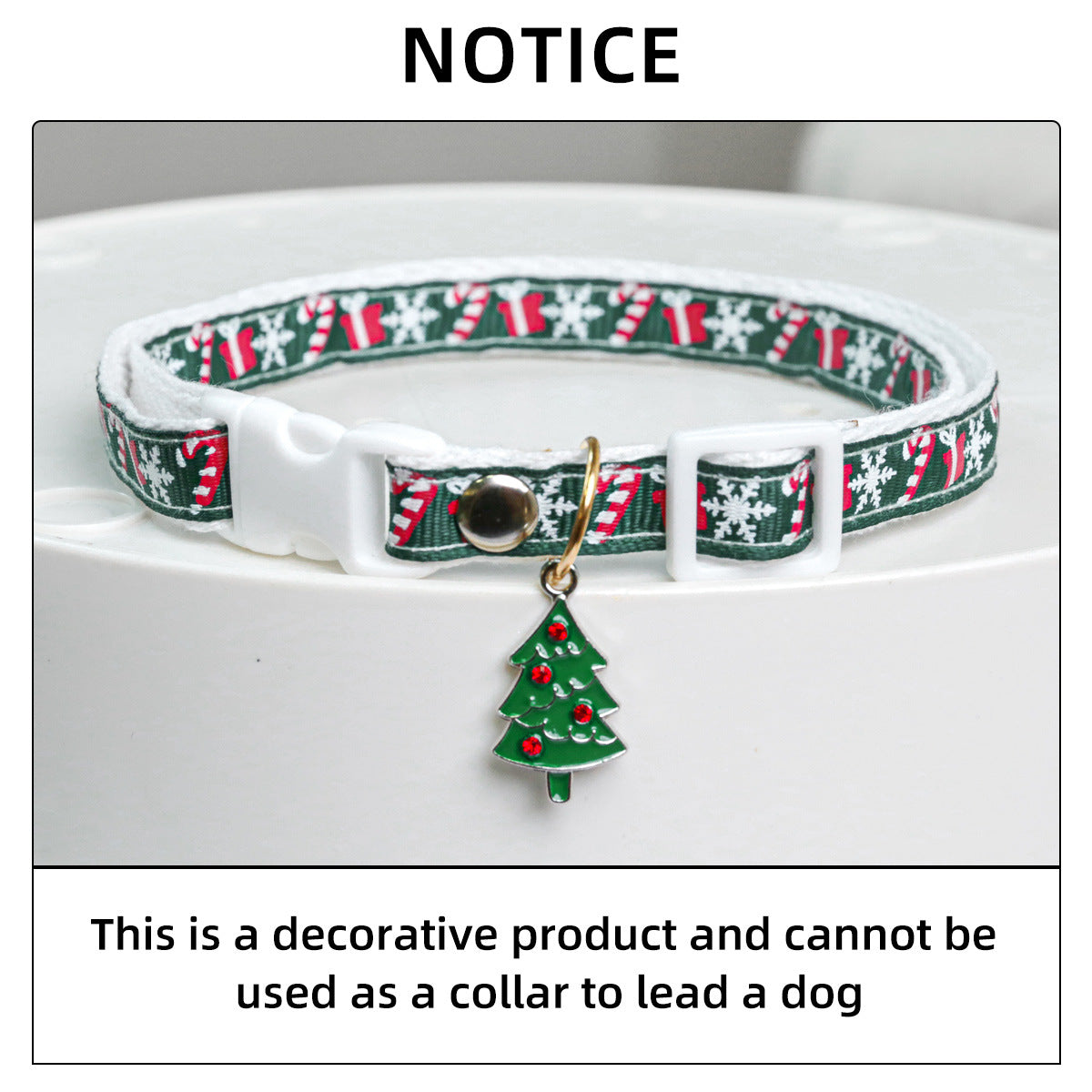 Christmas Pet Collar Cat Cute Christmas Tree Pendant Collar Neck Ring