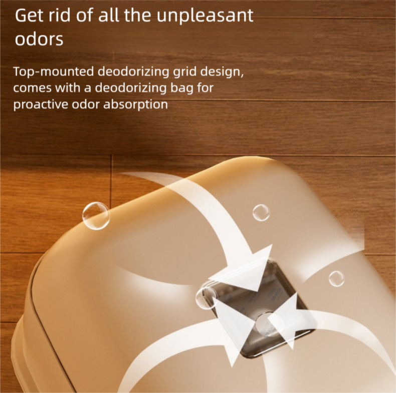 Oversized Fully Enclosed Litter Box Splash Deodorant Pet Toilet