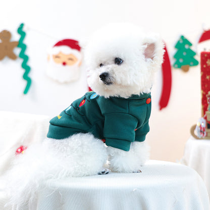 Autumn and Winter Pet Casual Fashion Clothing Christmas Sweatshirt