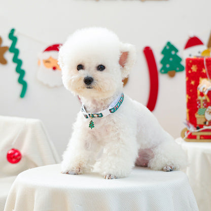 Christmas Pet Collar Cat Cute Christmas Tree Pendant Collar Neck Ring