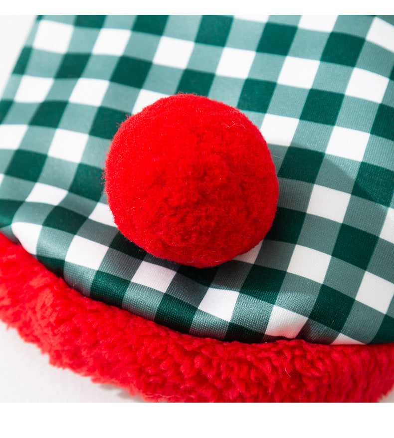 Hooded Christmas Costume Autumn Winter Cute Cotton Coat Pet Clothes