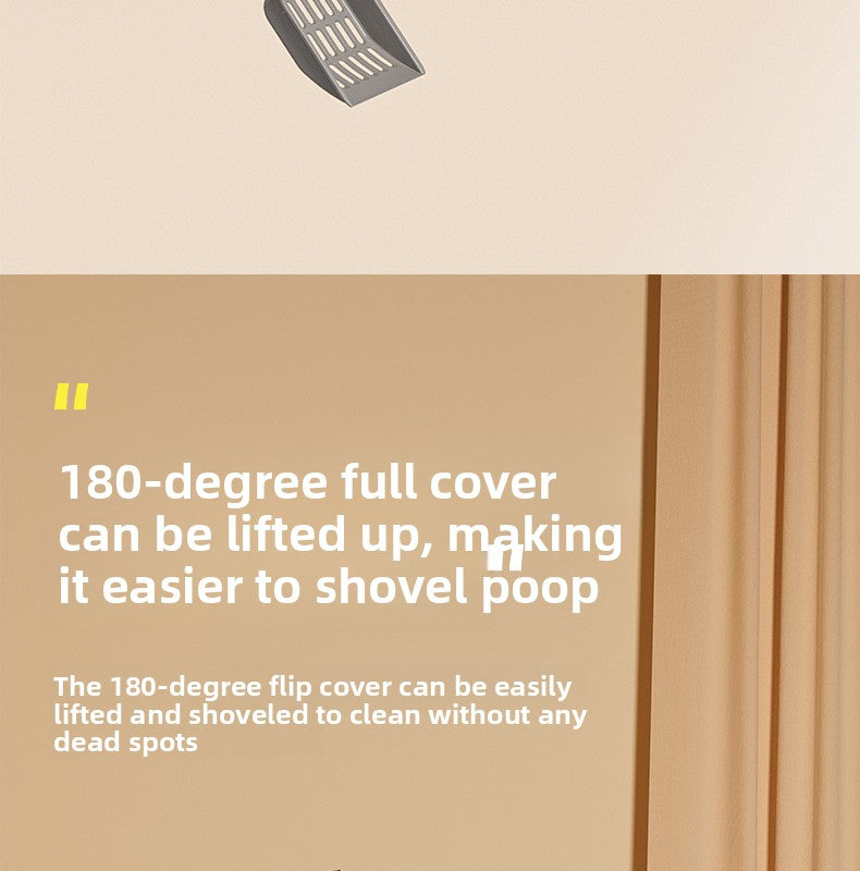 Oversized Fully Enclosed Litter Box Splash Deodorant Pet Toilet