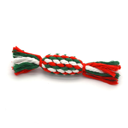 Pet Cotton Rope Toy Combination Set Christmas Rope Knot Toy
