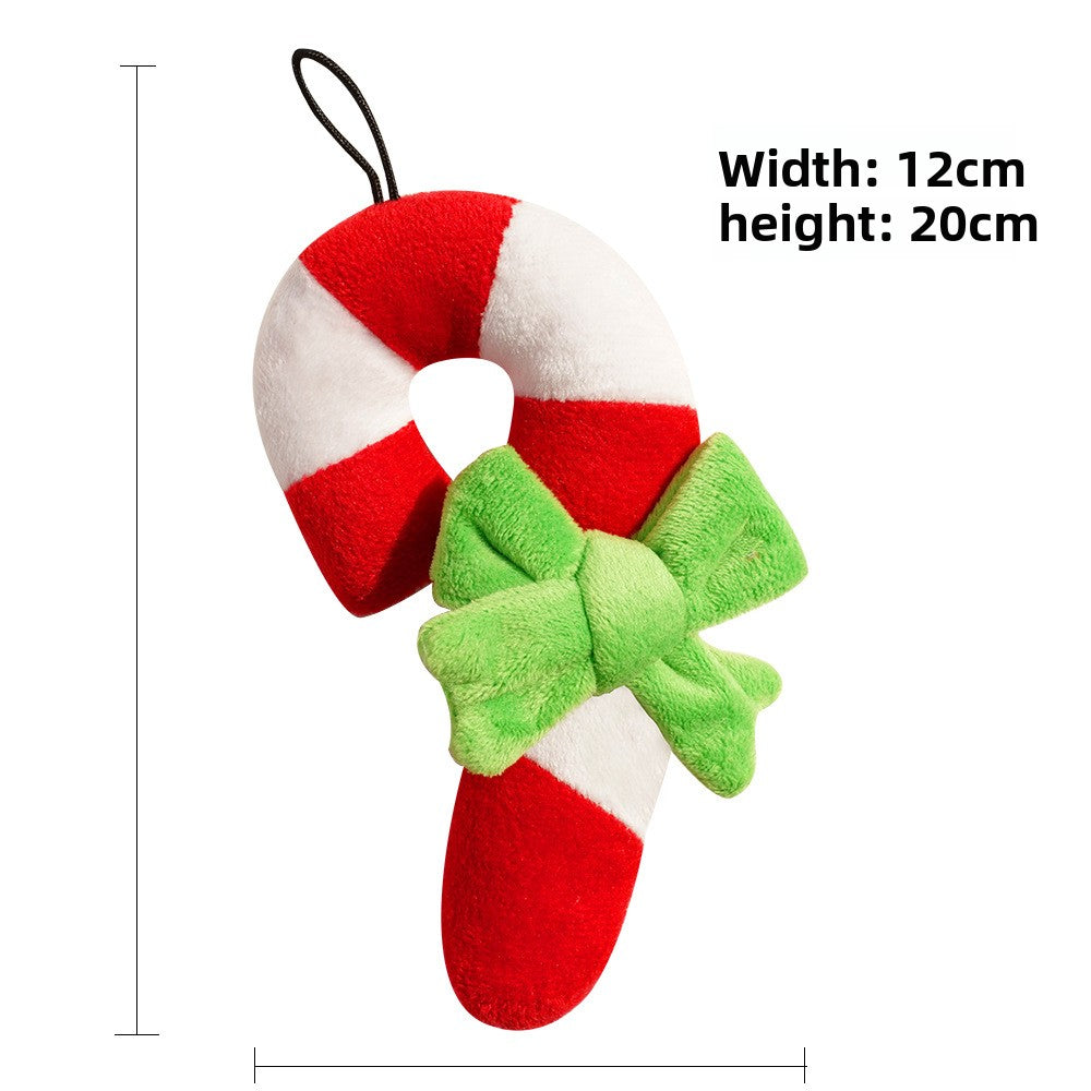 Pet Christmas Plush Sound-Resistant Chew-Proof Teething Boredom-Relief