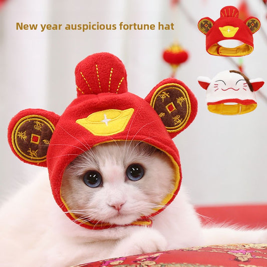 Pet Hat Warm Cute Cat Accessories Transformation Cat Headwear