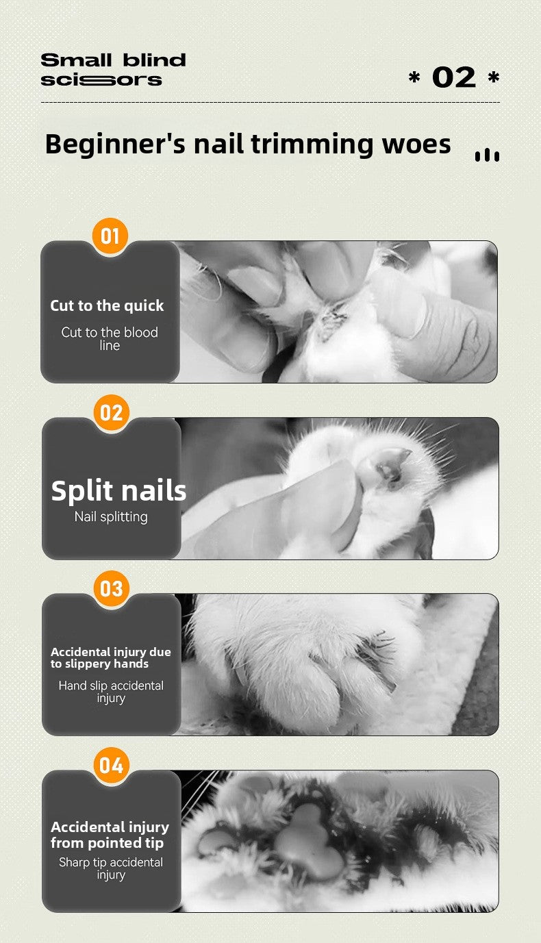 Cat Nail Clippers Special Scissors Kittens Puppies Rabbits with Light