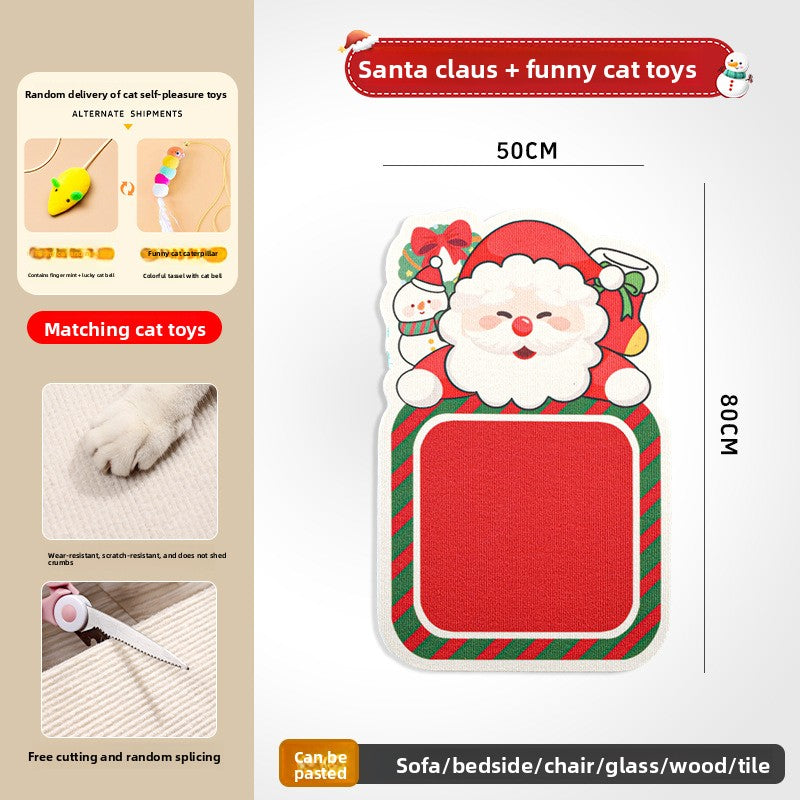 Christmas Scratching Pet Pad,Mat  Cute Durable Scratch-Resistant Toy