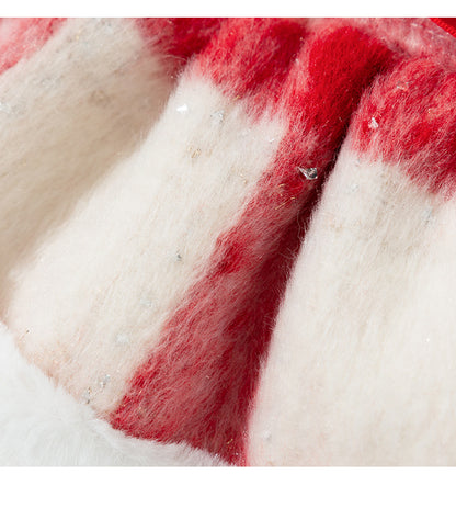 Christmas Sweetheart Cotton Dress Autumn Winter Sweet Pet Clothes