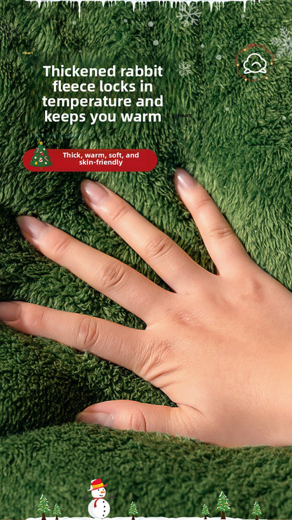 Christmas Warm All-Season Washable Closed Fleece-Lined Pet House