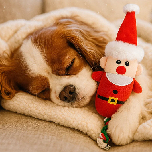 Corduroy Cotton Rope Christmas Deer Pet Toy Teeth Training Toy