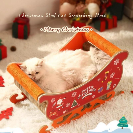 Christmas Pet Nest Wear-Resistant Non-Shedding Corrugated Paper